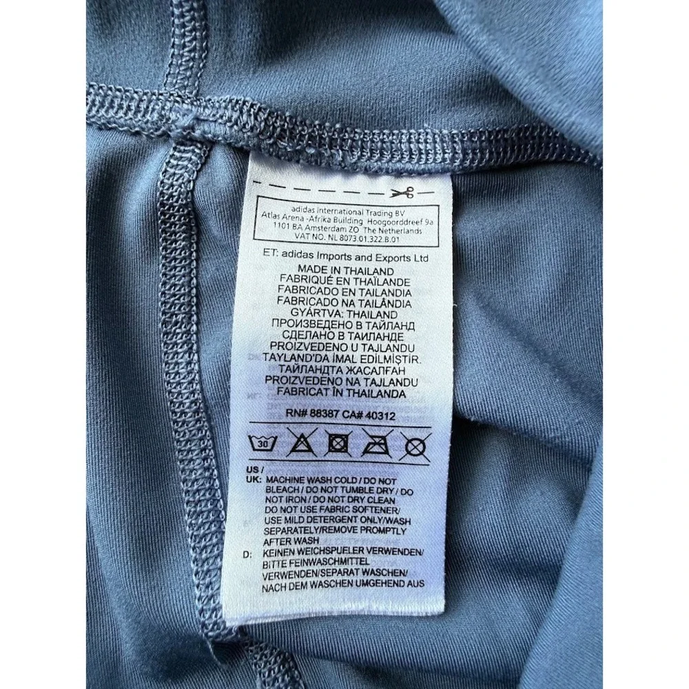 Adidas Climalite Leggings Women Large Blue Athletic High‎ Rise Stretch Training